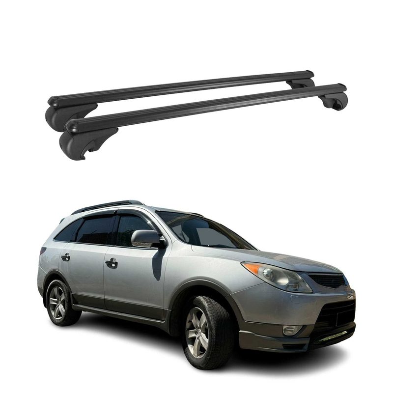2007-2012 Hyundai Veracruz Roof Rack Cross Bars Black