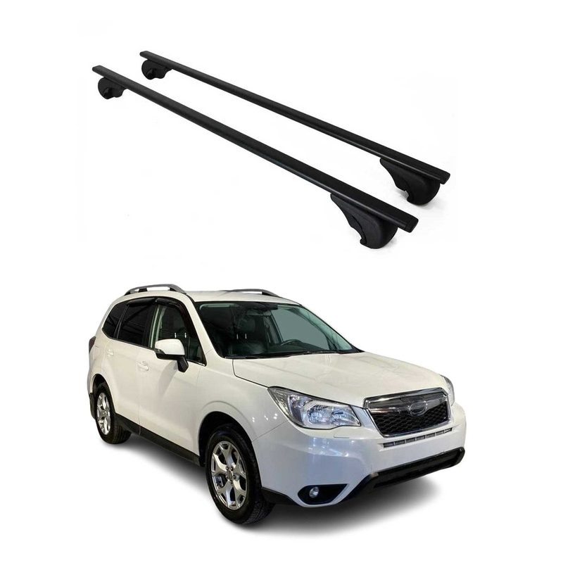 2014-2018 Subaru Forester IV Roof Rack Cross Bars Black