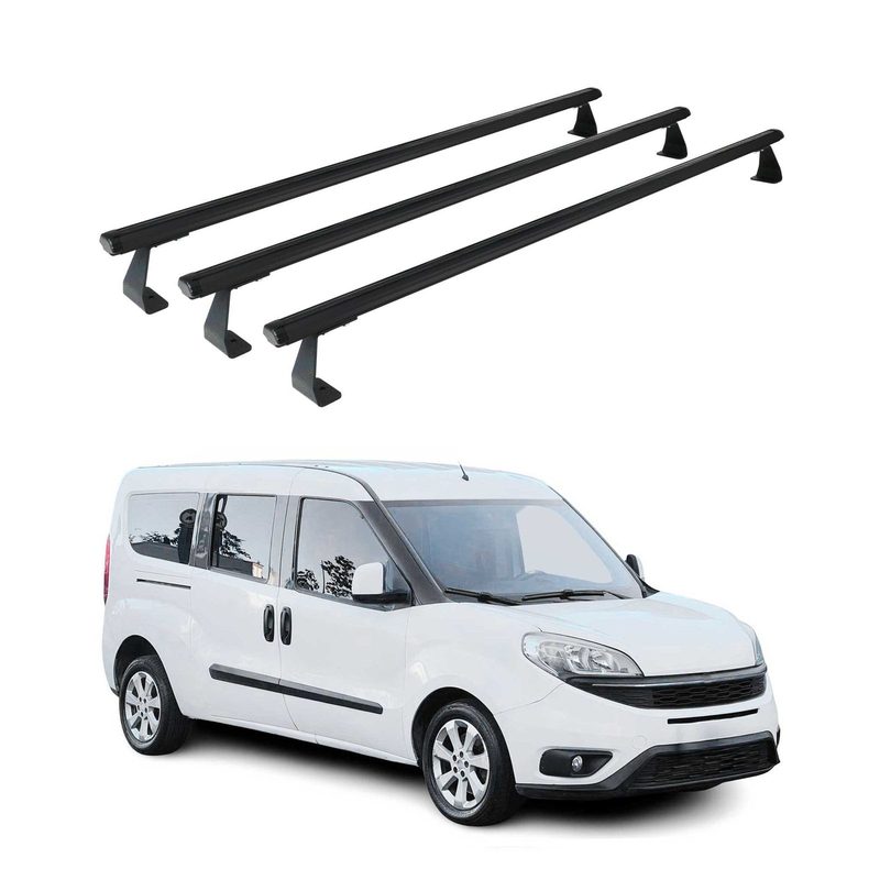 2015-2022 RAM ProMaster City Roof Rack Cross Bars 3Pcs Black