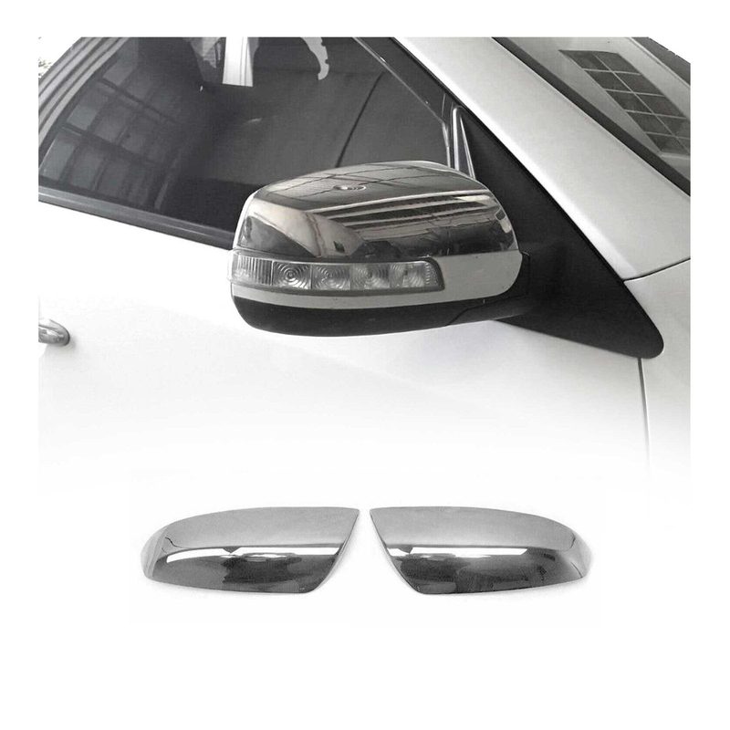 2011-2015 Kia Sorento Side Mirror Cover Caps Stainless Steel Silver 2 Pcs