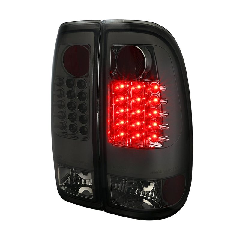 2008-2016 Ford F-250/F-350/F-450/F-550 Super Duty LED Tail Lights Chrome/Smoke