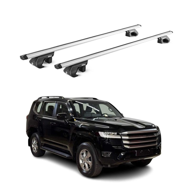 2024-2026 Toyota Land Cruiser J250 Roof Rack Cross Bars Carrier Silver