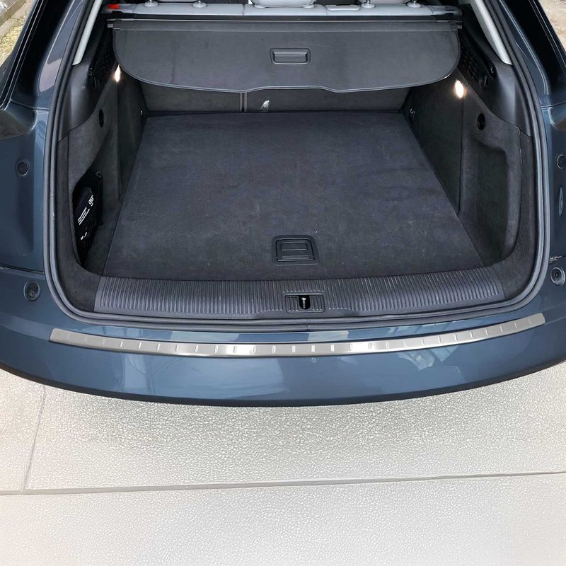 2013-2018 Audi Q3 (8U) Rear Bumper Guard Stainless Steel Brushed