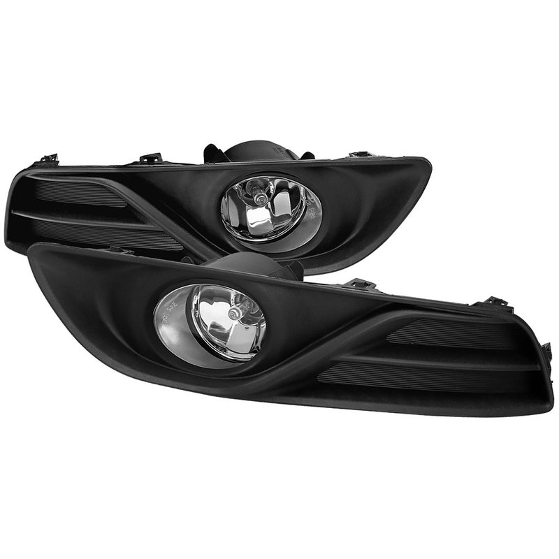 2013-2015 Nissan Sentra H11 Fog Lights Kit Switch & Wiring Harness Chrome