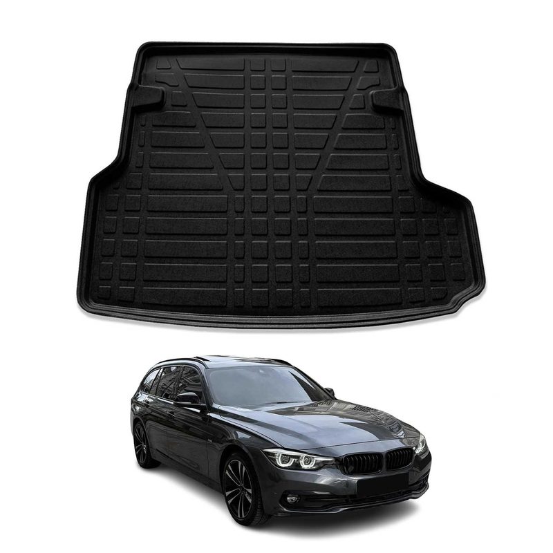 2012-2019 BMW 3 Series F31 Wagon Cargo Liner Trunk Mat All Weather Black