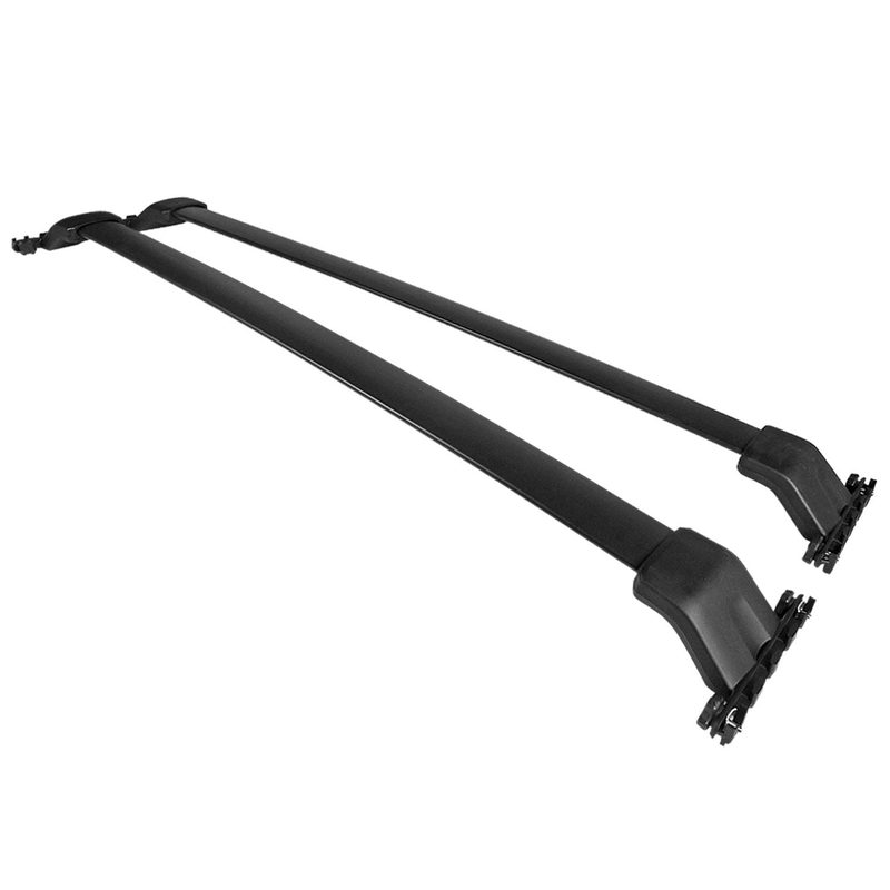 2009-2015 Honda Pilot Aluminum Roof Rack Cross Bars Black