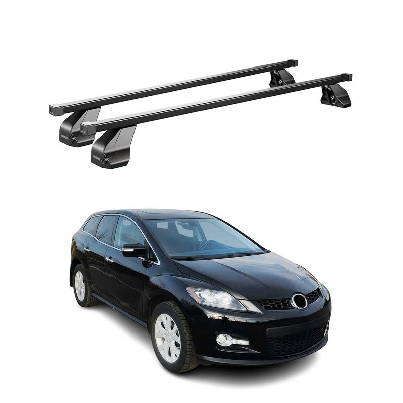 2007-2012 Mazda CX-7 Roof Rack Cross Bars Black