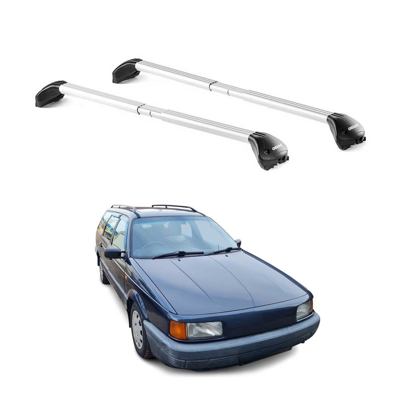 Roof Rack Cross Bars Luggage Carrier for VW Passat B2 B3 B4 Wagon 1980-97 Silver