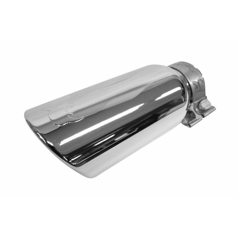 Colilla de escape para tubos de 2 3/4" Cromado