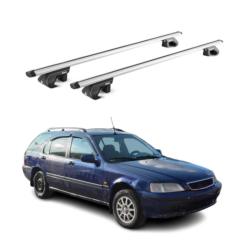 1996-2011 Honda Civic Roof Rack Cross Bars Silver