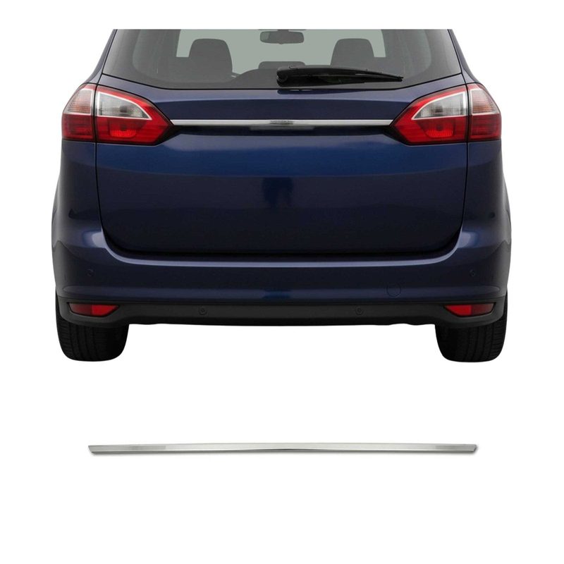 2013-2017 Ford C-Max Rear Trunk Tailgate Door Handle Cover Stainless Steel Silver 1Pc