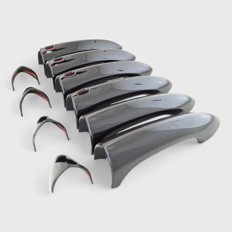 2016-2020 Chevrolet Cruze Door Handle Cover Gloss Black 10Pcs ABS Plastic