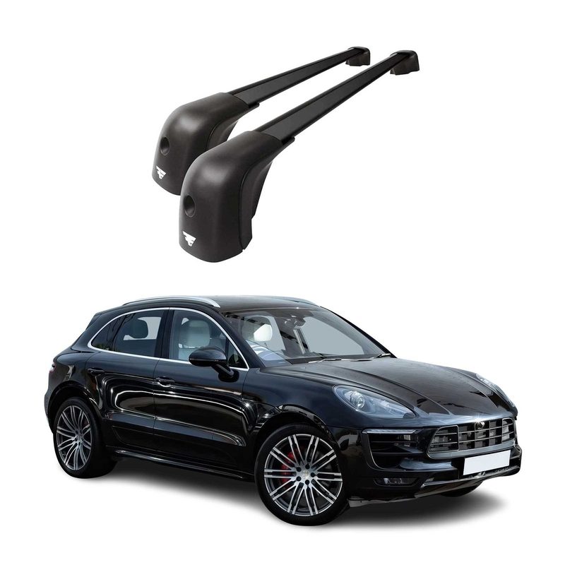 2015-2026 Porsche Macan 1.gen Roof Racks Cross Bars Black