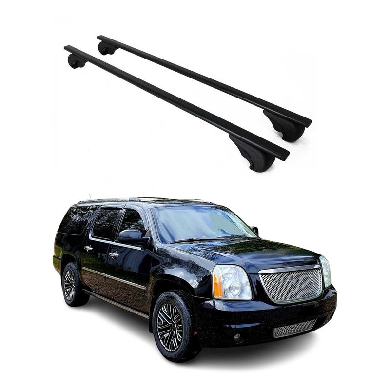 2007-2014 GMC Yukon Suburban Roof Rack Cross Bars Black