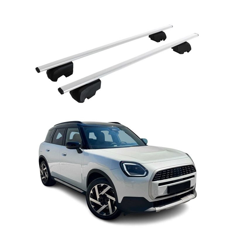 Top Roof Rack Cross Bars Luggage Carrier for Mini Countryman 2025-2026 2x Gray