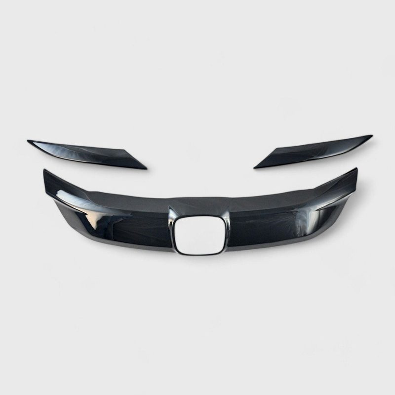 2019-2022 Honda HR-V Grille Overlay Gloss Black 3Pcs ABS Plastic