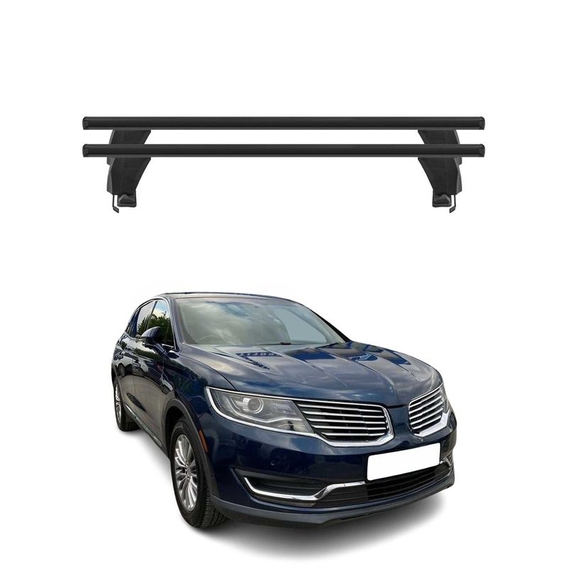 2016-2018 Lincoln MKX Roof Rack Cross Bars Black