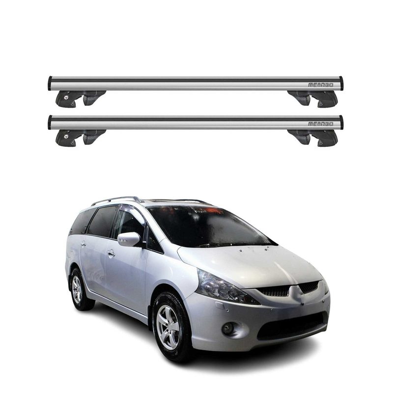 2003-2011 Mitsubishi Grandis Roof Rack Cross Bars Silver