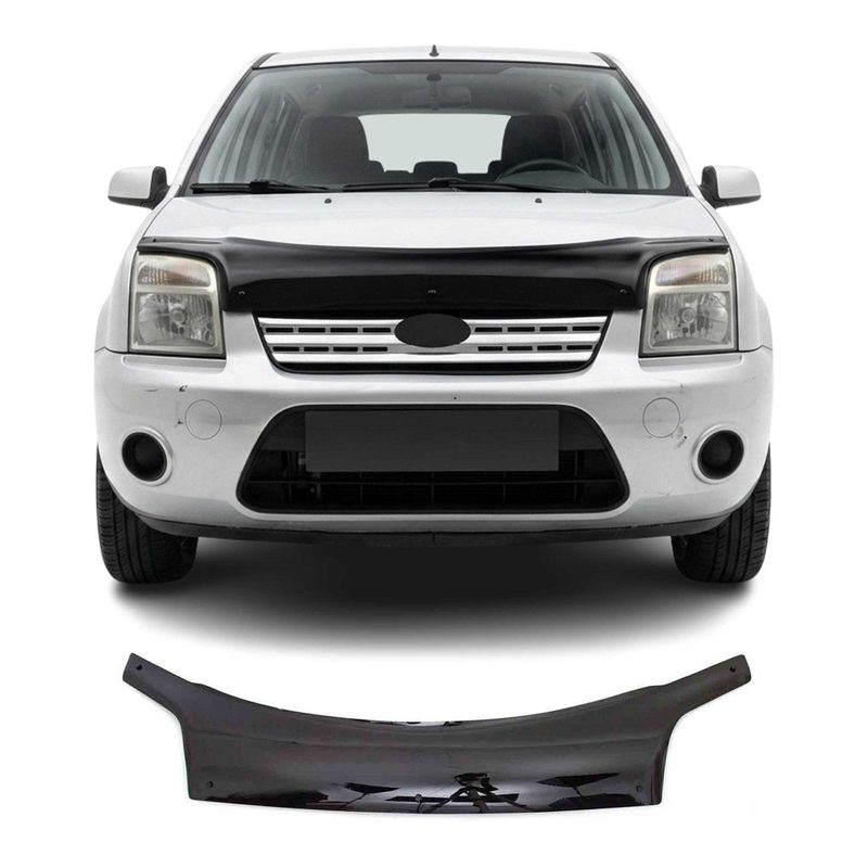 2010-2013 Ford Transit Connect Front Bug Shield Hood Deflector 1 Pc Smoke