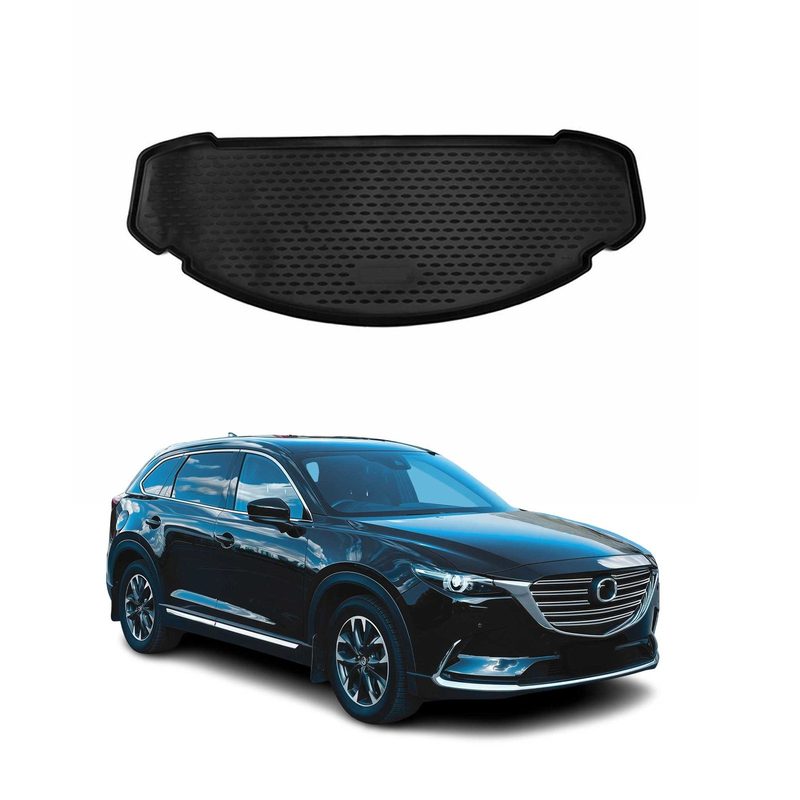 2016-2023 Mazda CX-9 Cargo Liner Trunk Mat All Weather Behind 3rd Row Black