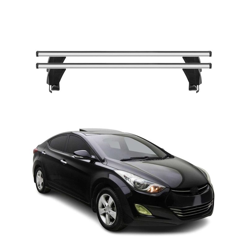 2011-2016 Hyundai Elantra Sedan Roof Rack Cross Bars Silver