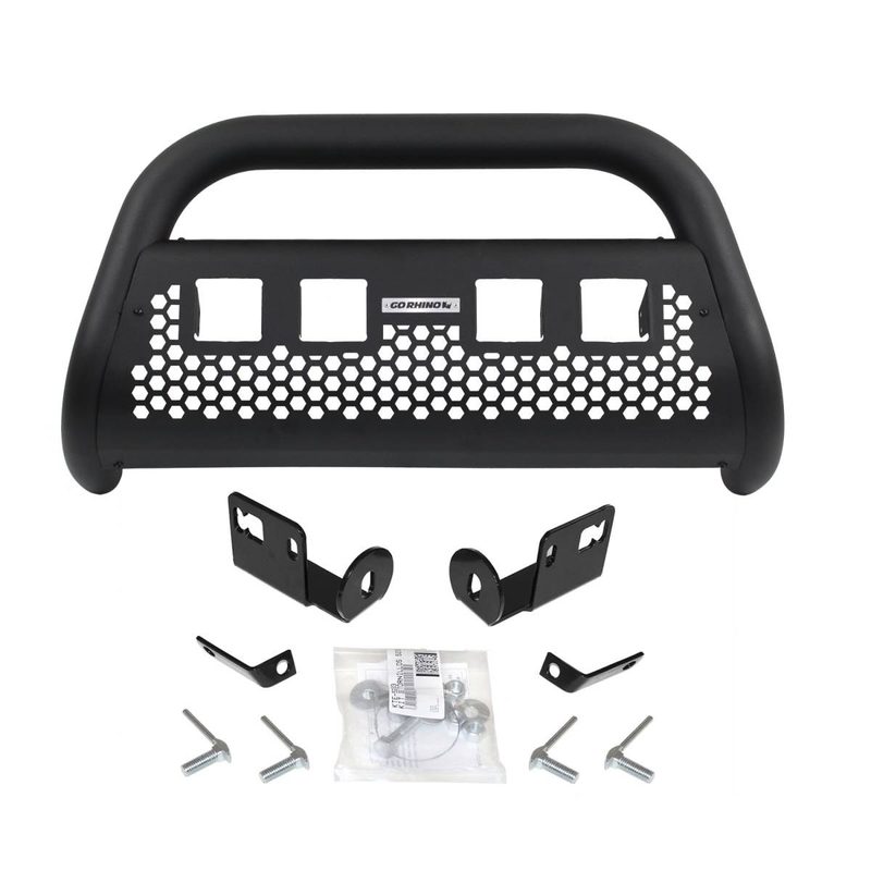 RC2 LR4 Negro Texturizado Toyota Tacoma 16-23 (Defensa + Brackets)