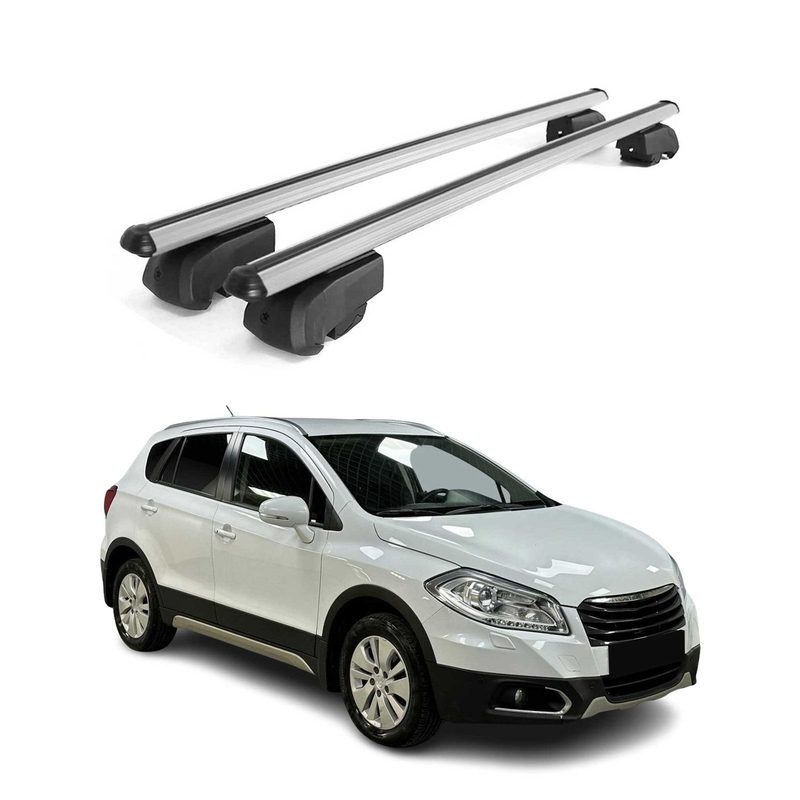 2014-2021 Suzuki SX4 S-Cross Roof Rack Cross Bars Silver