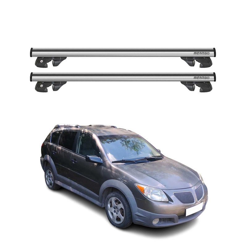 2003-2009 Pontiac Vibe Roof Rack Cross Bars Silver