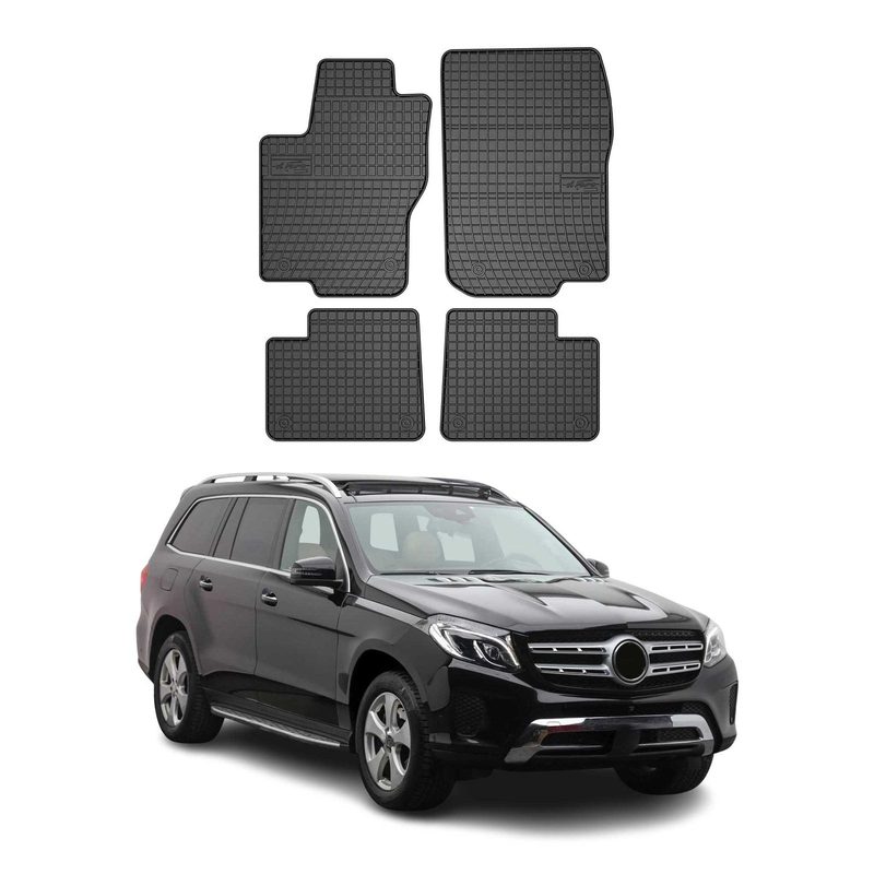 2016-2019 Mercedes GLS Class X166 GLS63 GLS550 Floor Mats Liners Full Set All Weather Rubber