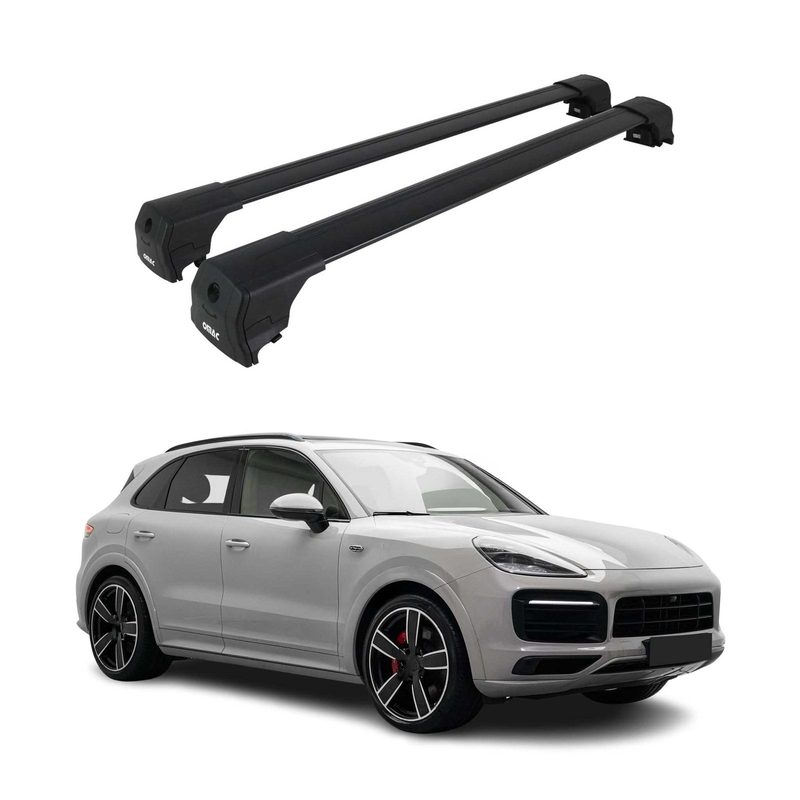 2019-2026 Porsche Cayenne 3.gen Roof Rack Cross Bars Black