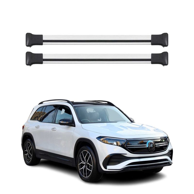 Roof Rack Cross Bars Luggage Carrier for Mercedes EQB 2022-2026 Gray 2Pcs
