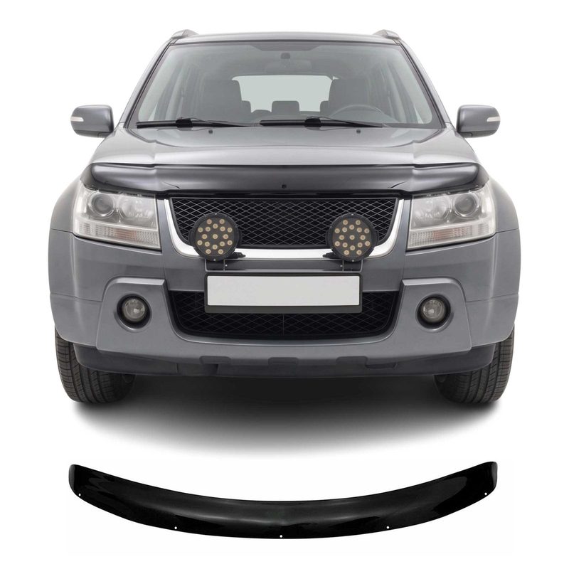 2006-2013 Suzuki Grand Vitara Front Bug Shield Hood Deflector 1 Pc Smoke