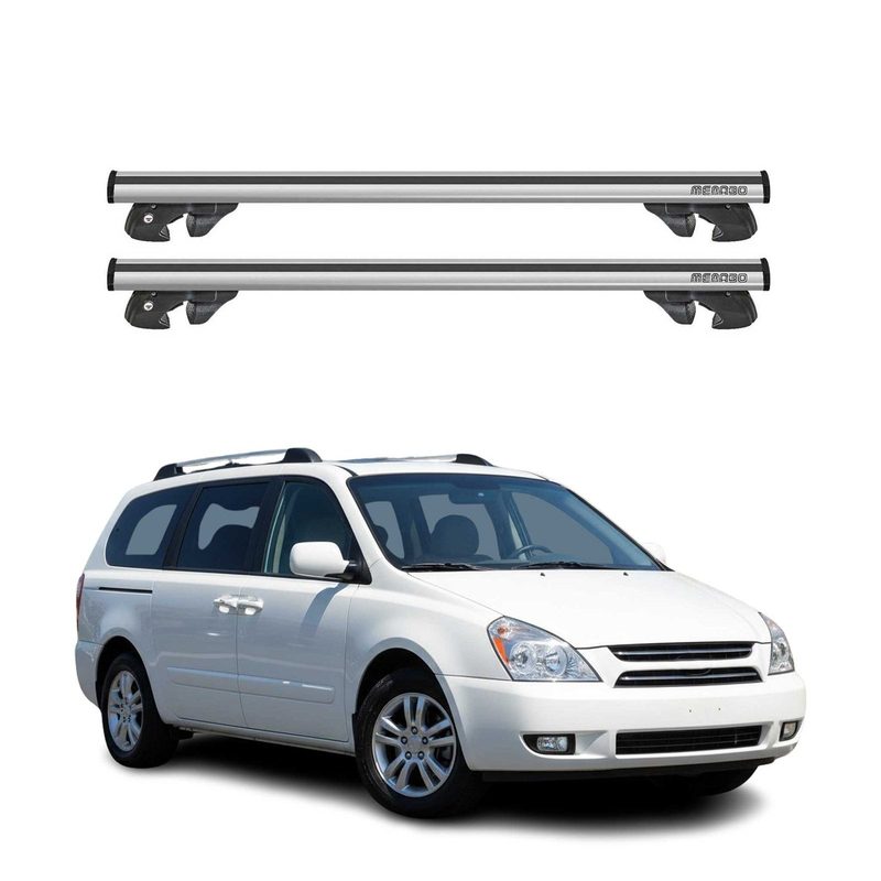 2006-2014 Kia Sedona Roof Rack Cross Bars Silver