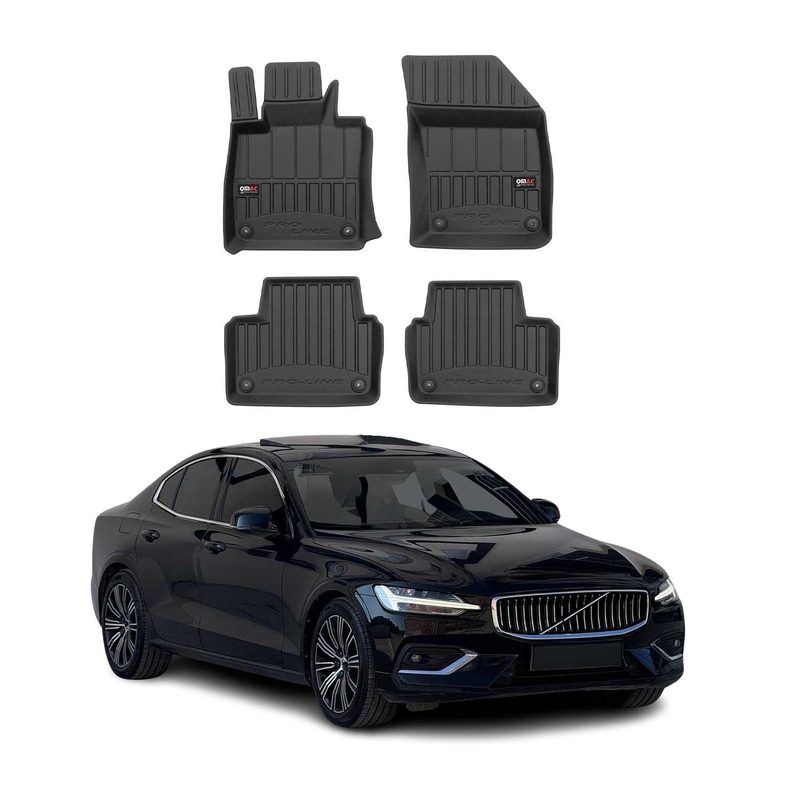 2019-2024 Volvo S60 V60 Premium Floor Mats Liners Full Set All Weather Heavy Duty