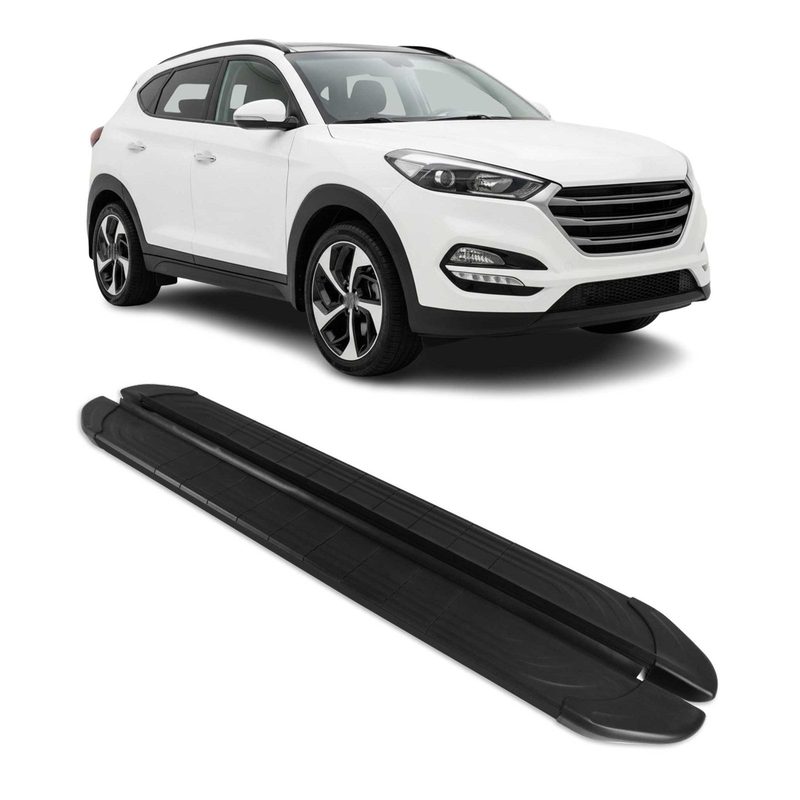 2016-2021 Hyundai Tucson Running Boards Side Steps Black