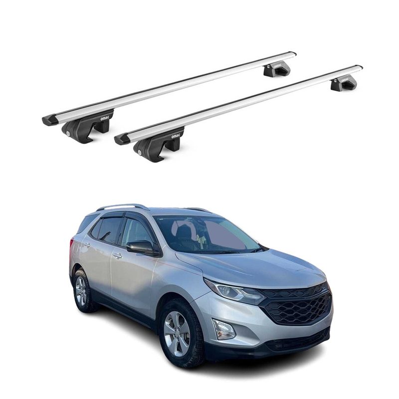 2018-2024 Chevrolet Equinox Roof Rack Cross Bars Silver Luggage Carrier 2 Pcs