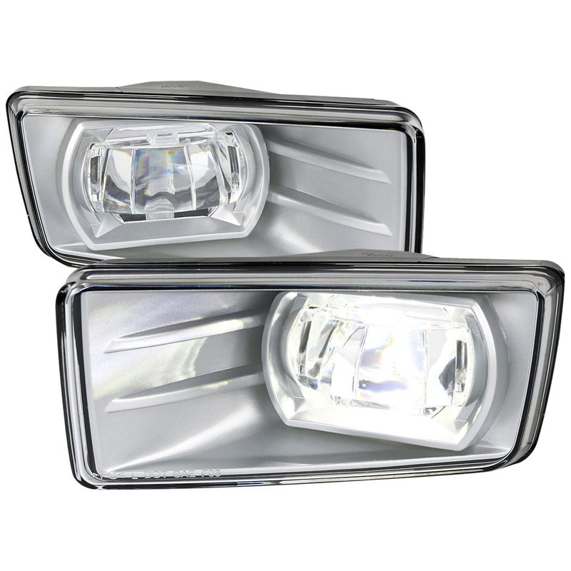 2007-2014 Chevy Avalanche/Silverado/Suburban/Tahoe LED Fog Lights Chrome