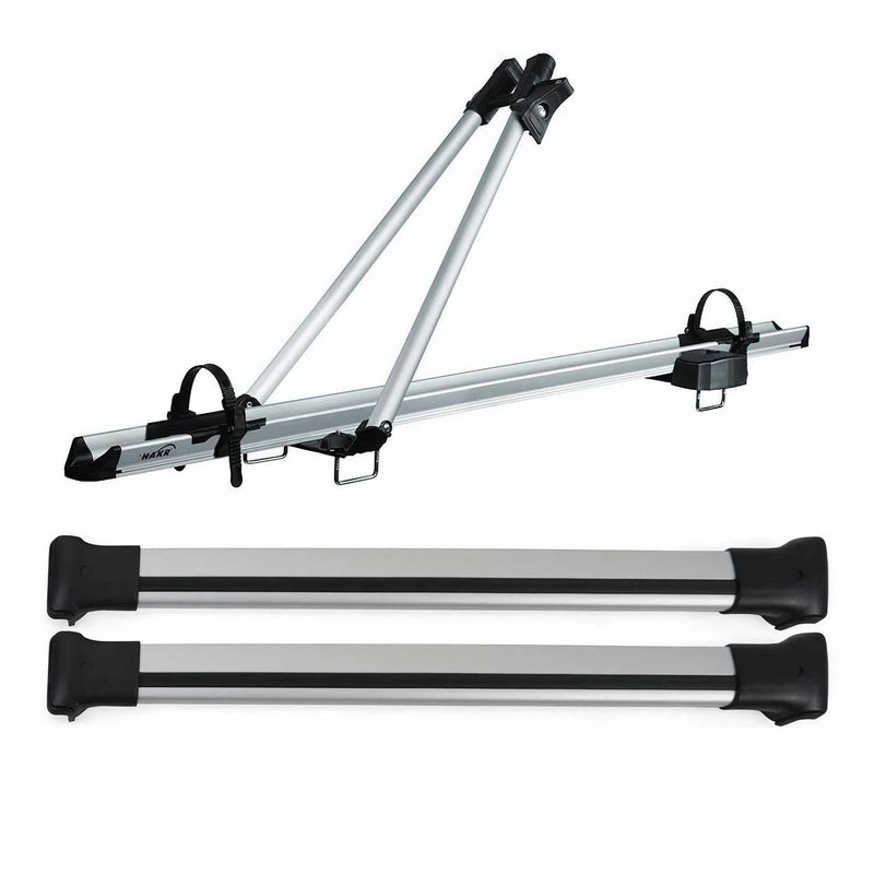 2014-2026 RAM ProMaster Bike Rack Carrier Roof Racks Set Silver 3Pcs