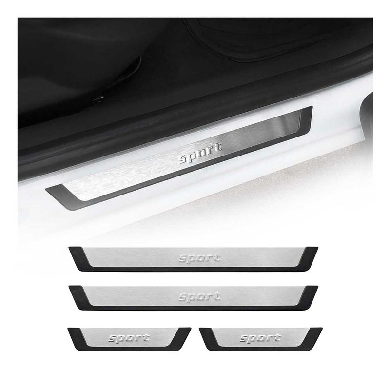 Kia K5 Door Sill Scuff Plate Scratch Protector Sport Brushed Stainless Steel 4Pcs
