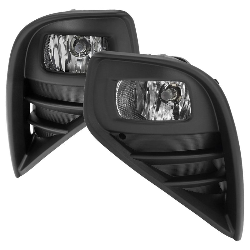 2020-2021 Toyota Highlander Fog Bumper Lights Chrome Housing/Clear Lens