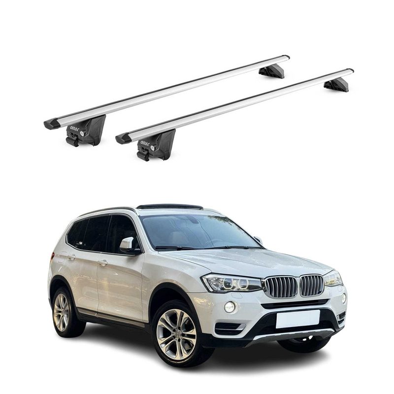 2011-2017 BMW X3 F25 Roof Rack Cross Bars Silver