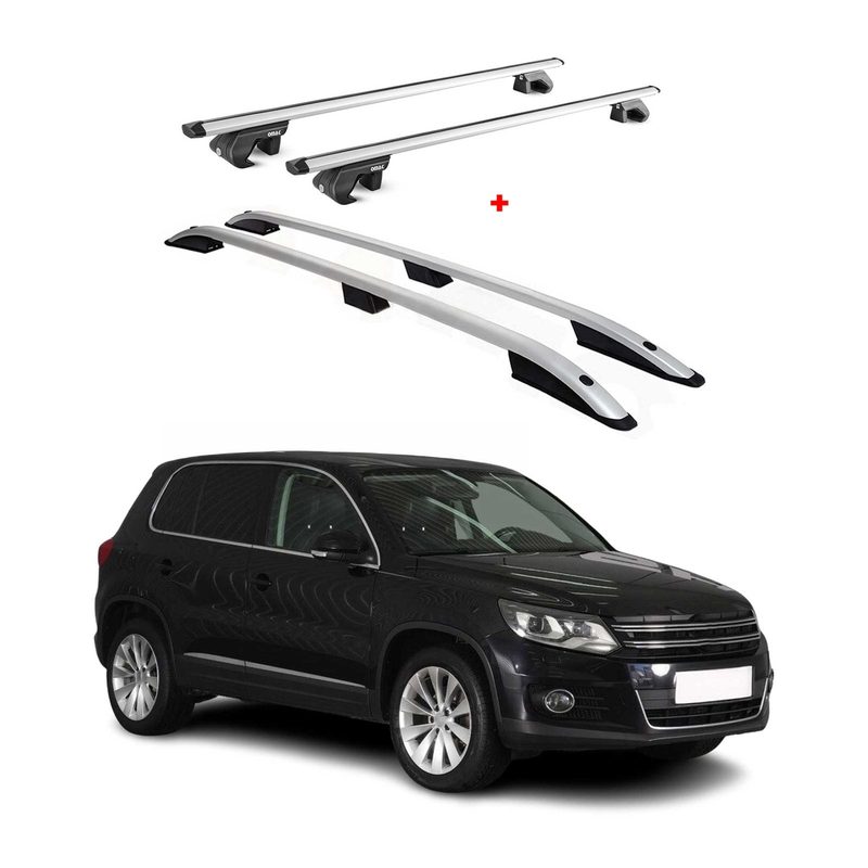 2009-2017 VW Tiguan Roof Racks & Roof Rack Rails Silver