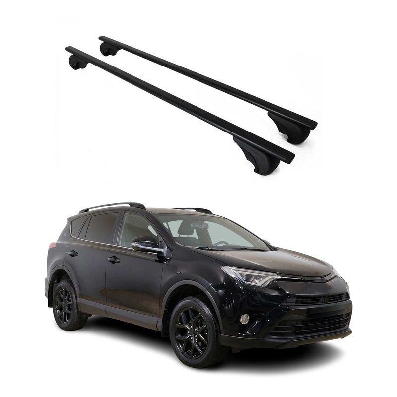 2019-2025 Toyota RAV4 Roof Rack Cross Bars Black