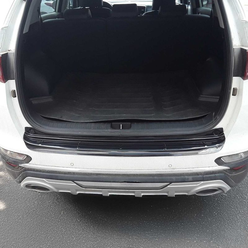 2020-2022 Kia Sportage QL FL Rear Bumper Sill Cover Acrylic Gloss Black 1Pcs