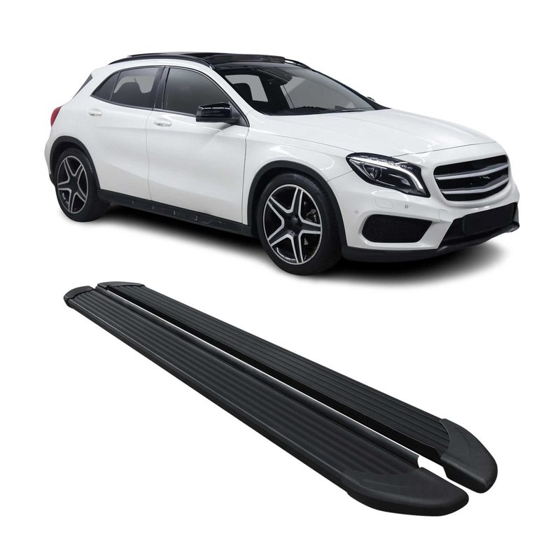 2015-2019 Mercedes GLA Class X156 Running Boards Side Steps Black