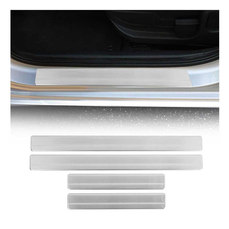 2010-2020 VW Amarok Door Sill Scuff Plate Scratch Protector Gloss 4 Pcs
