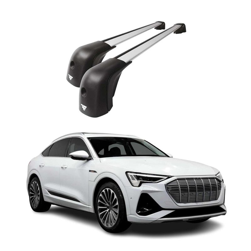 2020-2023 Audi e-tron Sportback Roof Racks Cross Bars Silver