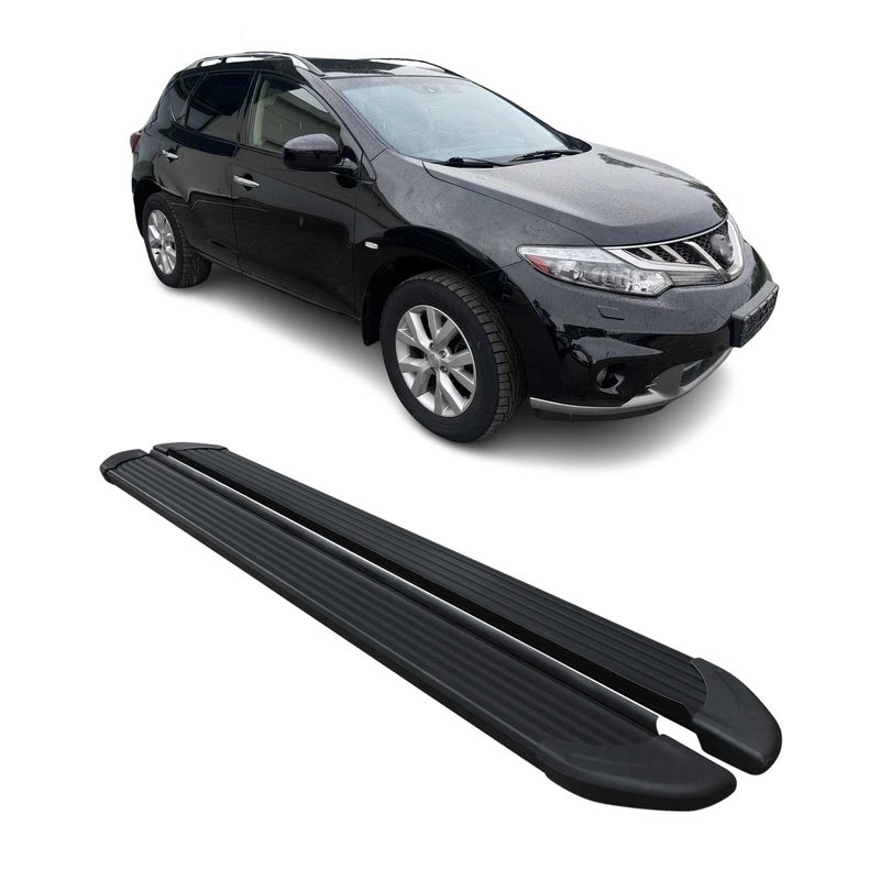 2009-2014 Nissan Murano Running Boards Side Steps Black