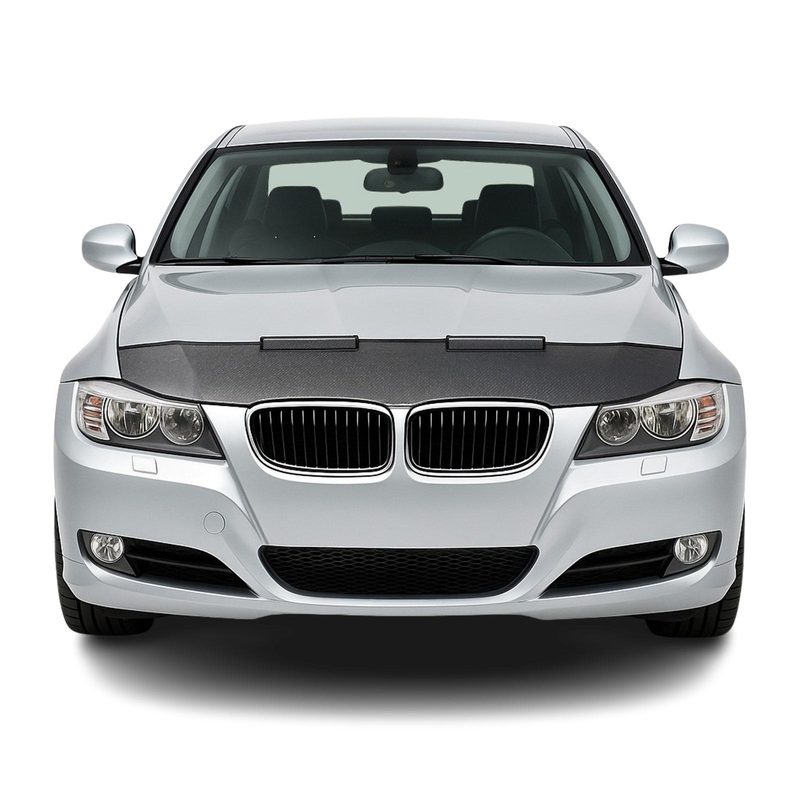 2005-2008 BMW 3 Series E90 Sedan Car Bonnet Mask Hood Bra Half Carbon