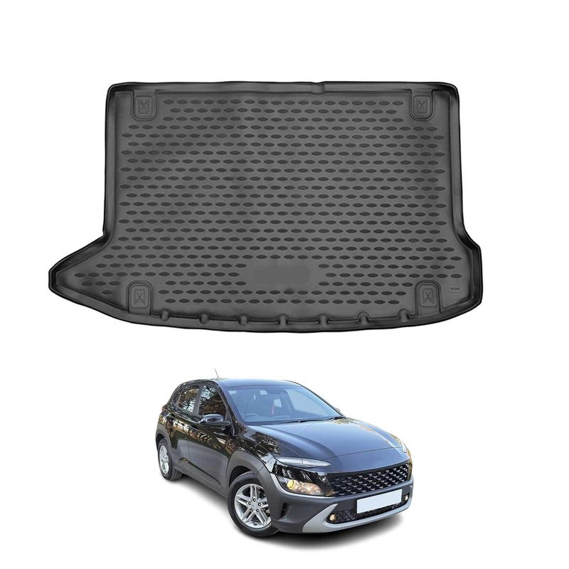 2018-2023 Hyundai Kona Cargo Liner Trunk Mat All Weather Black